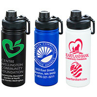 19 OZ Powder Coated Double Wall Stainless Steel Tumbler With a Sport Lid
